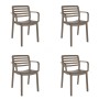 Tuinstoel Garbar Wind Castanho Chocolate Polipropileno 58 x 78 x 54 cm 58 x 54 x 78 cm 4 Unidades (4 Peças) de Garbar, Cadeir...