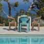 Garden chair Garbar Delta Brown Chocolate polypropylene 53 x 80 x 55 cm 53 x 55 x 80 cm 4 Units (4 Pieces) by Garbar, Garden ...