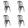 Garden chair Garbar Garrotxa Anthracite polypropylene 43 x 52 x 89 cm 4 Units (4 Pieces) by Garbar, Garden Dining Chairs - Re...