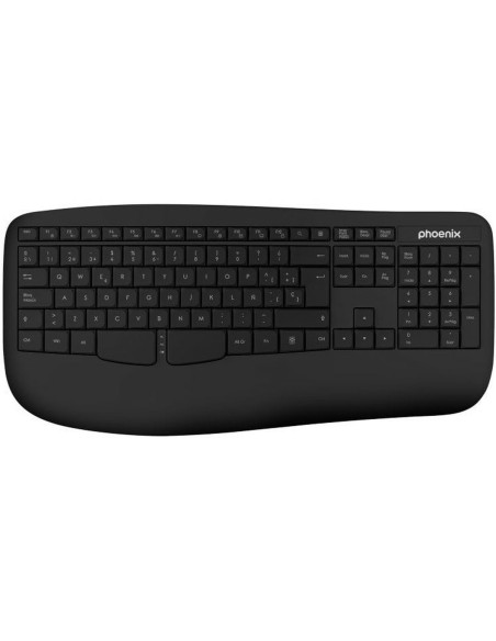 Teclado Inalámbrico Phoenix K201 Negro Qwerty Español | Tienda24 Tienda24.eu