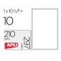 Etichette adesive Apli 10053 Trasparente 10 Fogli 210 x 297 mm di Apli, Etichette adesive e adesivi - Rif: S77192685, Prezzo:...