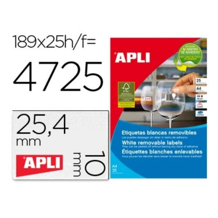 Adhesive labels Apli 10198 Transparent by Apli, Adhesive labels and stickers - Ref: S77192698, Price: 14,29 €, Discount: %