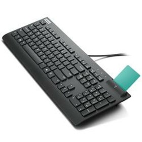 Keyboard with Reader Lenovo SMARTCARD Spanish Qwerty Black by Lenovo, Keyboards - Ref: S7719326, Price: 69,09 €, Discount: %