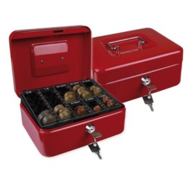 Caja de caudales Q-Connect KF03318 Rojo Aluminio 200 x 160 x 90 mm de Q-Connect, Cajas de caudales - Ref: S77193412, Precio: ...