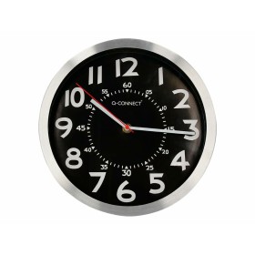 Reloj de Pared Q-Connect KF16948 Negro Ø 25 cm Metal de Q-Connect, Relojes de pared - Ref: S77193475, Precio: 22,68 €, Descue...