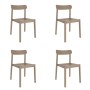 Garden chair Garbar Elba Beige Sand polypropylene 50 x 53 x 80 cm 4 Units (4 Pieces) by Garbar, Garden Dining Chairs - Ref: D...