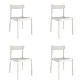 Garden chair Garbar Elba White polypropylene 50 x 53 x 80 cm 4 Units (4 Pieces) by Garbar, Garden Dining Chairs - Ref: D16265...