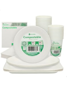 Set Articoli per feste Procos Bianco (70 piezas) da Procos, Articoli per feste - Ref: S8900925, Precio: €12.29, Descuento: %