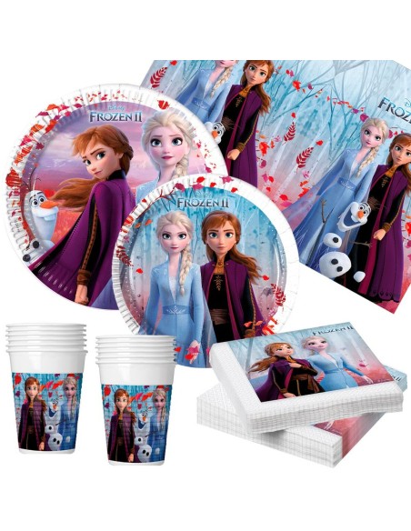 Set Articoli per feste Frozen 89 Pezzi da Frozen, Articoli per feste - Ref: S8900936, Precio: €18.40, Descuento: %