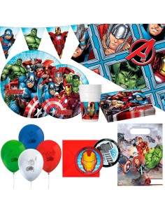 Set d'articles de fête The Avengers 66 Pièces de The Avengers, Accessoires de fête - Ref: S8900942, Precio: €18.40, Descuento: %