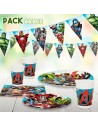 Party supply set The Avengers 66 Pieces | Tienda24 Tienda24.eu