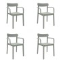 Garden chair Garbar Elba Grey polypropylene 56 x 53 x 80 cm 4 Units (4 Pieces) by Garbar, Garden Dining Chairs - Ref: D162651...