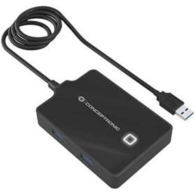 Hub USB Conceptronic 110517207101 Noir de Conceptronic, Hubs USB - Réf : S77202673, Prix : 22,75 €, Remise : %