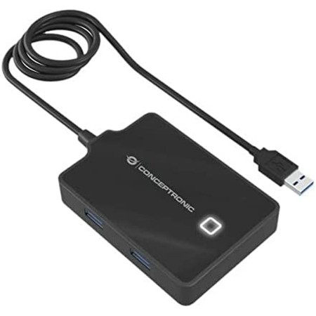 Hub USB Conceptronic 110517207101 Preto de Conceptronic, Hubs USB - Ref: S77202673, Preço: 22,75 €, Desconto: %