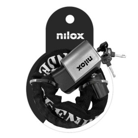 Key padlock Nilox NXPLCHAINLOCK Black by Nilox, Locks - Ref: S77202679, Price: 19,69 €, Discount: %