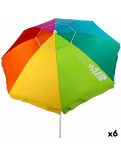 Parasol de plage Ø 220 cm A rayures | Tienda24 Tienda24.eu