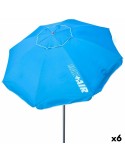 Parasol Aktive Azul Alumínio Aço 220 x 207,5 x 220 cm (6 Unidades) | Tienda24 Tienda24.eu