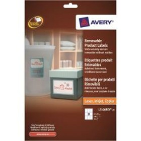 Printer Labels Avery L7108REV-20 White by Avery, Adhesive labels and stickers - Ref: S77203897, Price: 18,61 €, Discount: %