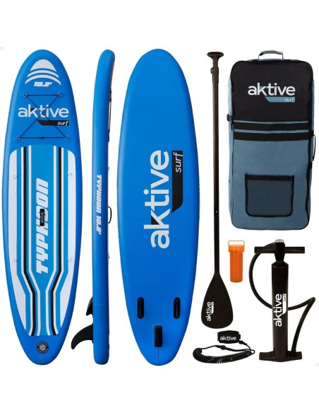 Tabla de Paddle Surf Hinchable con Accesorios Aktive Typhoon | Tienda24 Tienda24.eu