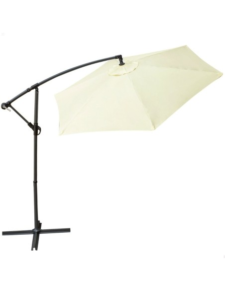 Parasol Aktive BANANA 270 x 268 x 270 cm Ø 270 cm Alumínio Creme | Tienda24 Tienda24.eu