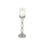 Portavelas Romimex Plateado Metal Vidrio 12 x 40 x 12 cm Copa de Romimex, Candelabros y portavelas - Ref: D1626832, Precio: 5...