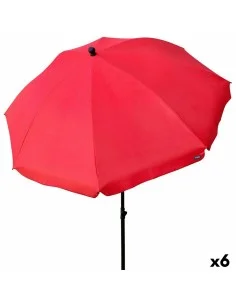 Parasol Aktive BANANA 300 x 255 x 300 cm Aluminium Crème Ø 300 cm | Tienda24 Tienda24.eu