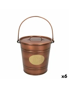 Balde de Gelo Prateado Aço inoxidável 8,1 L 34 x 21 x 34 cm (6 Unidades) | Tienda24 Tienda24.eu