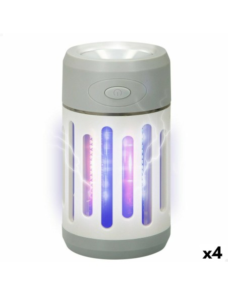 2-in-1 Rechargeable Mosquito Repellent Lamp with LED Aktive 7 x 13 x 7 cm (4 Units) | Tienda24 Tienda24.eu