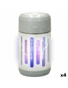 Lámpara Antimosquitos Recargable con LED 2 en 1 Aktive 7 x 13 x 7 cm (4 Unidades) | Tienda24 Tienda24.eu