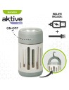 2-in-1 Rechargeable Mosquito Repellent Lamp with LED Aktive 7 x 13 x 7 cm (4 Units) | Tienda24 Tienda24.eu