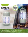 2-in-1 Rechargeable Mosquito Repellent Lamp with LED Aktive 7 x 13 x 7 cm (4 Units) | Tienda24 Tienda24.eu