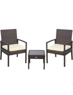 Ensemble Table + 4 Chaises Home ESPRIT 120 x 70 x 75 cm | Tienda24 Tienda24.eu