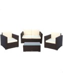 Garden furniture Aktive Black Cream | Tienda24 Tienda24.eu