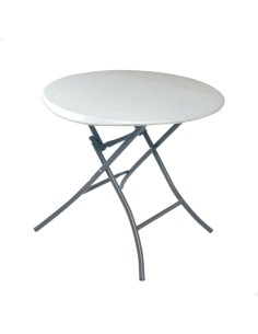 Table Klapptisch Lifetime Weiß karriert Stahl Kunststoff 94 x 94 x 74 cm | Tienda24 Tienda24.eu