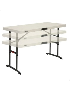 Mesa de picnic Lifetime Blanco Acero HDPE 66 x 71 x 46 cm | Tienda24 Tienda24.eu