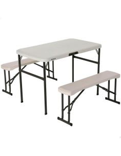 Mesa Plegable Lifetime Crema 106,5 x 73,5 x 61 cm Acero Plástico de Lifetime, Mesas de picnic - Ref: S8901371, Precio: €82.18...