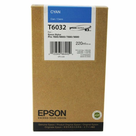 Original Tintenpatrone Epson C13T603200 Türkis von Epson, Toner und Druckertinte - Ref: S7733082, Preis: 118,22 €, Rabatt: %