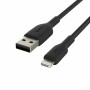 Cabo USB para Lightning Belkin CAA002BT1MBK 1 m de Belkin, Cabos Lightning - Ref: S7733876, Preço: 20,58 €, Desconto: %