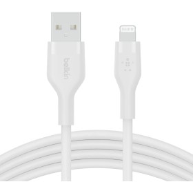 Cable USB a Lightning Belkin CAA008BT2MWH 2 m Blanco de Belkin, Cables USB - Ref: S7733902, Precio: 26,32 €, Descuento: %