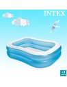 Piscina Insuflável Intex Azul Branco Azul/Branco 540 L 203 x 48 x 152 cm (3 Unidades) | Tienda24 Tienda24.eu