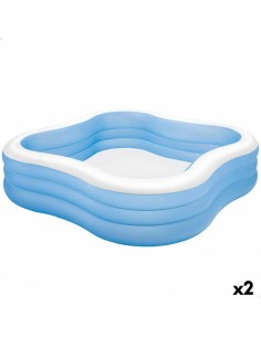 Aufblasbares Planschbecken für Kinder Bestway 3D 262 x 175 x 51 cm Blau | Tienda24 Tienda24.eu