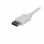 Adaptador USB C a DisplayPort Startech CDP2DPMM6W 1,8 m Blanco de Startech, Cables USB - Ref: S7734380, Precio: 42,45 €, Desc...