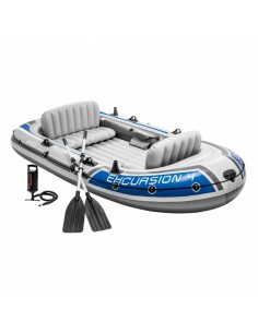 Inflatable Boat Intex Excursion 4 Blue White 315 x 43 x 165 cm by Intex, Boats - Ref: S8901592, Price: 138,34 €, Discount: %