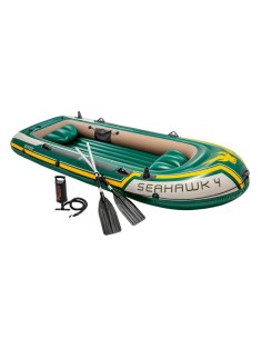 Inflatable Boat Intex Seahawk 4 Green 351 x 48 x 145 cm by Intex, Boats - Ref: S8901595, Price: 123,78 €, Discount: %