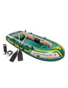 Inflatable Boat Intex Excursion 4 Blue White 315 x 43 x 165 cm | Tienda24 Tienda24.eu