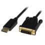 Adaptateur DisplayPort vers DVI Startech DP2DVIMM6BS Noir 1,8 m | Tienda24 - Global Online Shop Tienda24.eu