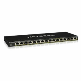 Switch Netgear GS316P-100EUS RJ-45x16 Noir de Netgear, Commutateurs de réseau - Réf : S7743637, Prix : 242,45 €, Remise : %