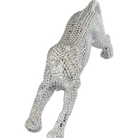 Figura Decorativa Alexandra House Living Prateado Plástico Leopardo 40 x 9 x 15 cm de Alexandra House Living, Colecionáveis -...