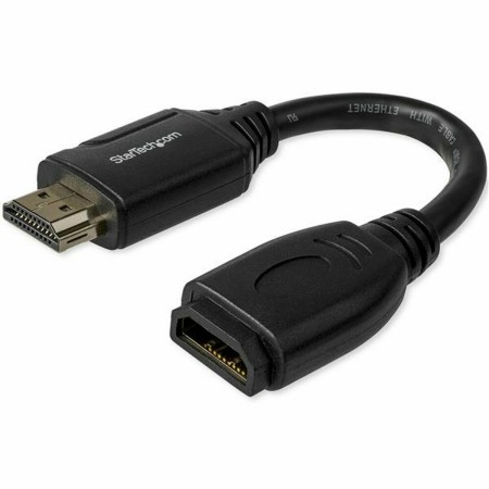 Cabo HDMI Startech HD2MF6INL 15 cm Preto | Tienda24 - Global Online Shop Tienda24.eu