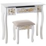 Dressing Table with Stool Alexandra House Living White 2 Pieces by Alexandra House Living, Dressing Tables - Ref: D1627052, P...